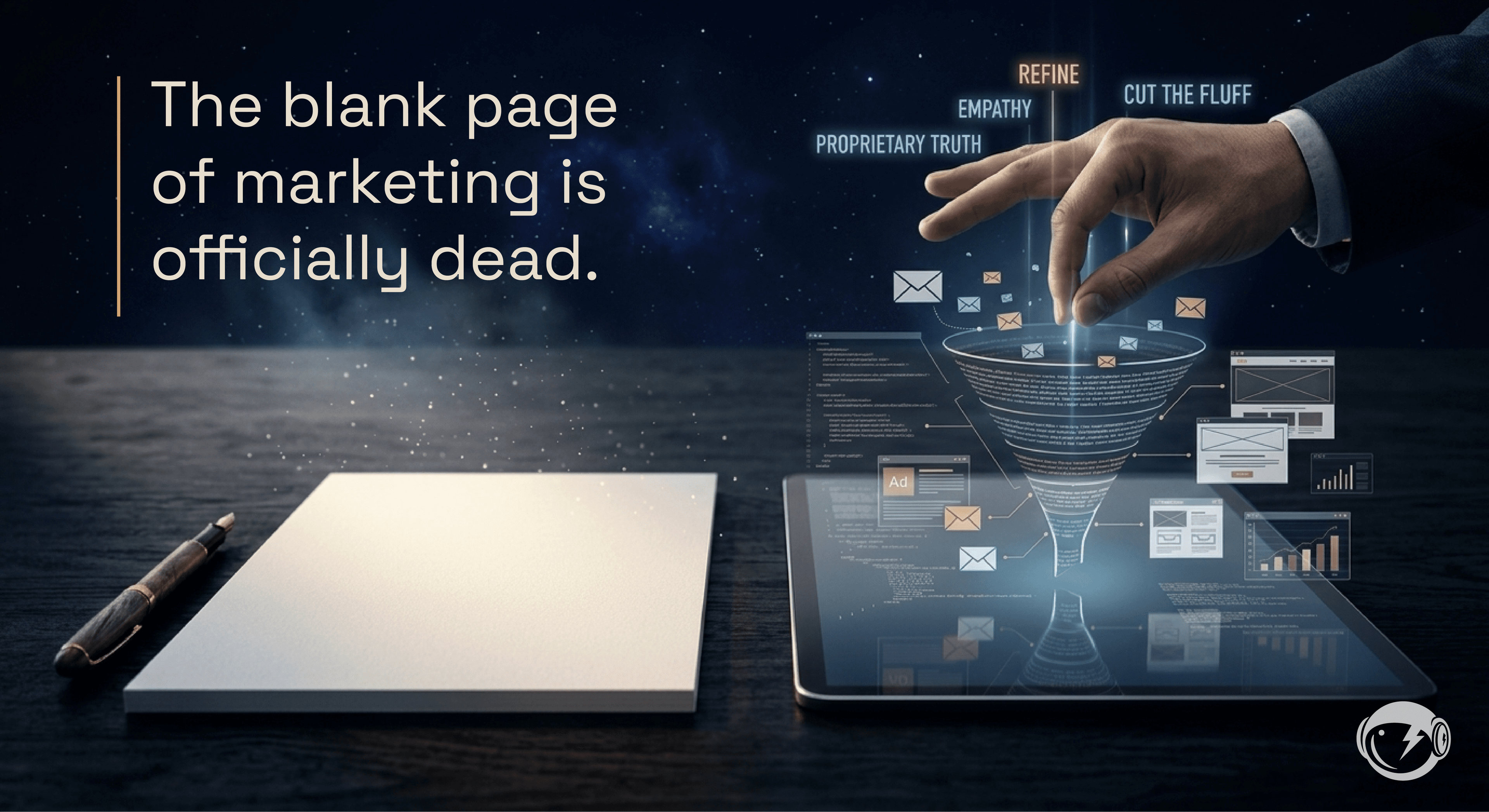 The blank page of marketing is dead. What actually drives conversions now.