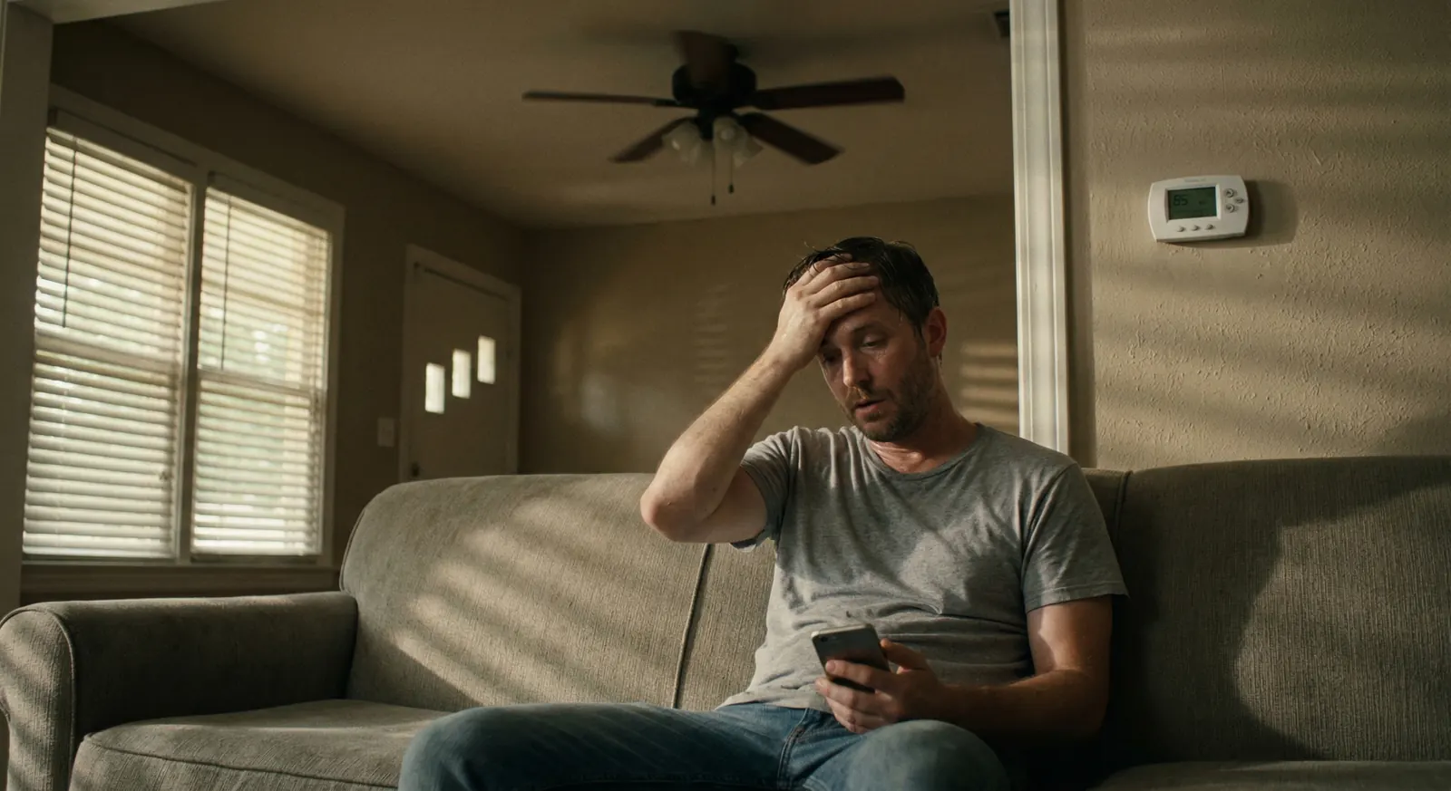 A hot Memphis home waiting for HVAC service